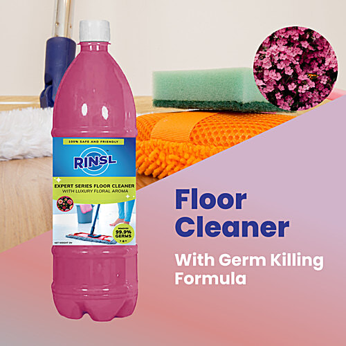Rinsl Expert Series Floor Cleaner - Luxury Rose Aroma, 1 L  