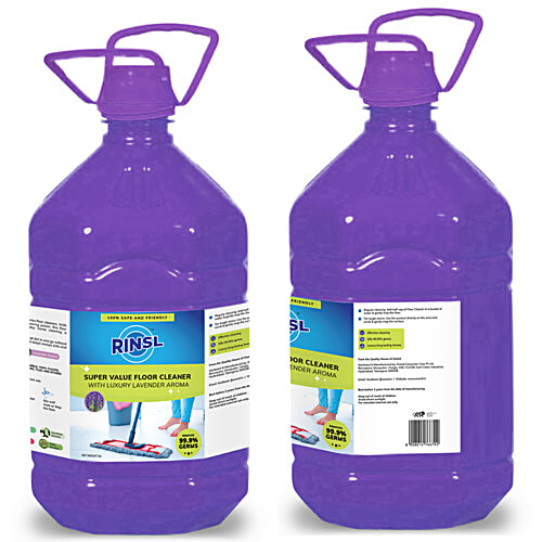 Rinsl Super Value Floor Cleaner - Luxury Lavender Aroma, 5 L  