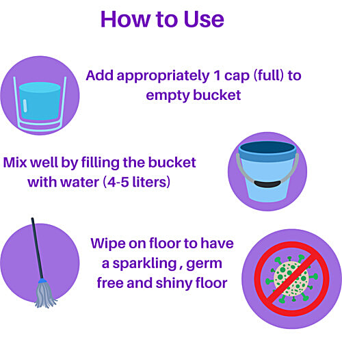 Rinsl Super Value Floor Cleaner - Luxury Lavender Aroma, 5 L  