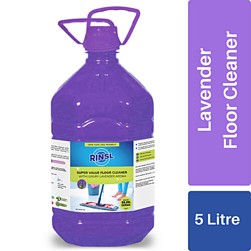 Rinsl Super Value Floor Cleaner - Luxury Lavender Aroma, 5 L  
