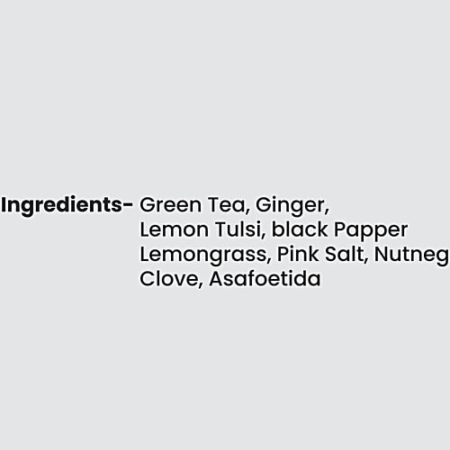 Blend Art Teas Detox Kahwa Green Tea, 30 g (15 Pyramid Bags x 2 g each) With Ginger, Salt and Other Spices