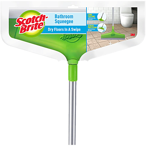 Scotch Brite Bathroom Squeegee With Telescopic Handle, 1 pc  Streak-free Cleaning
 Rust-resistant Design