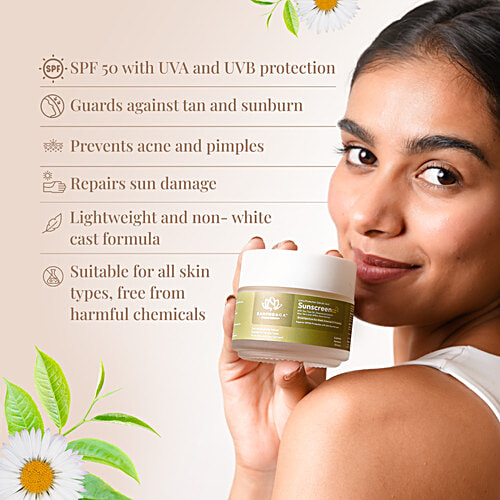 Earthraga Extra Protection Salicylic Acid Matte Sunscreen - SPF 50, 100 ml  