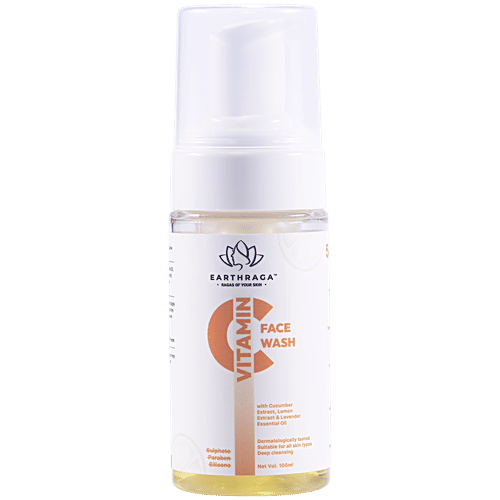 Earthraga Vitamin C Face Wash, 100 ml  