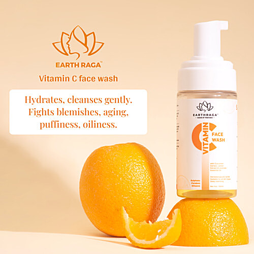 Earthraga Vitamin C Face Wash, 100 ml  