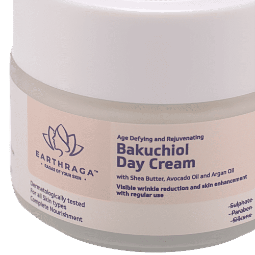 Earthraga Age Defying & Rejuvenating Bakuchiol Day Cream, 100 g  