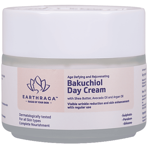 Earthraga Age Defying & Rejuvenating Bakuchiol Day Cream, 100 g  