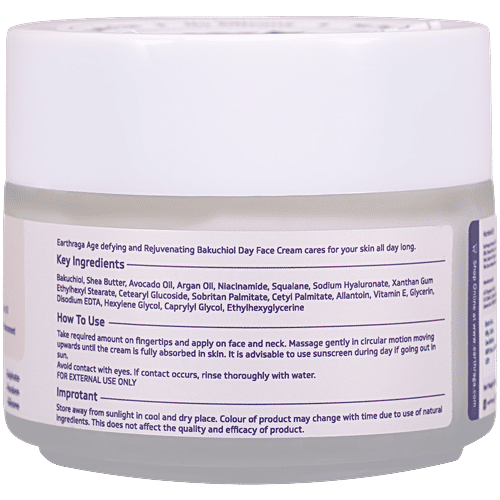 Earthraga Age Defying & Rejuvenating Bakuchiol Day Cream, 100 g  