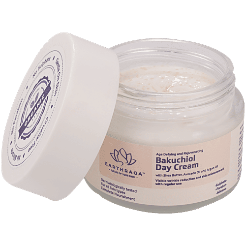 Earthraga Age Defying & Rejuvenating Bakuchiol Day Cream, 100 g  