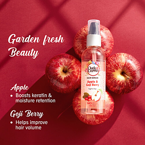 Buds & Berries Hair Serum - Apple & Goji Berry, 100 ml  Fights Frizz