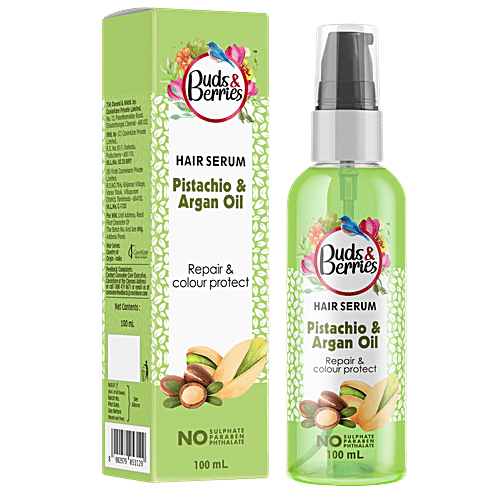 Buds & Berries Hair Serum - Pistachio & Argan Oil, 100 ml  Repair & Colour Protect