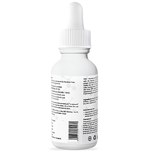 TNW-The Natural Wash Clarifying AHA Serum - 10% Glycolic Acid & Lactic Acid, 30 ml  For Glowing & Exfoliating Skin