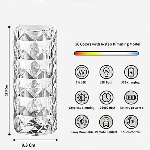 Desidiya Crystal Lamp, 1 pc  