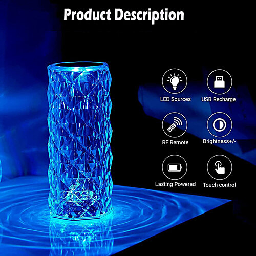 Desidiya Crystal Lamp, 1 pc  