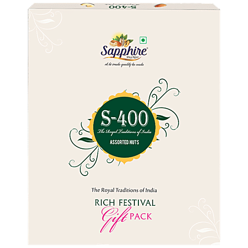 Sapphire Dry Nuts Celebration Gift Pack - Assorted Nuts, 400 g  