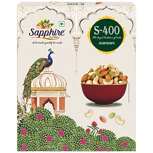 Sapphire Dry Nuts Celebration Gift Pack - Assorted Nuts, 400 g  