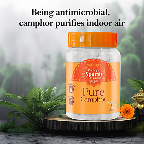 Daivya Sparsh by bigbasket Pure Camphor Tablets, 100 g JAR 
