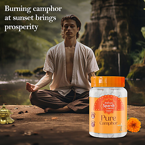 Daivya Sparsh by bigbasket Pure Camphor Tablets, 100 g JAR 
