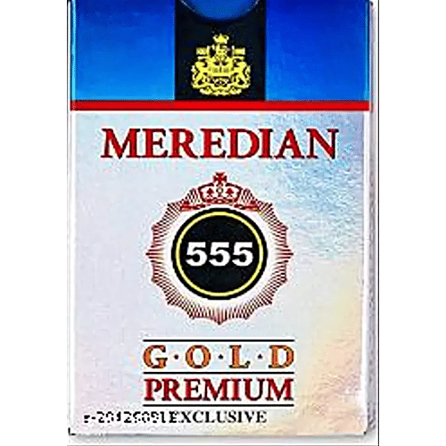 Meredian 555 Playing Cards, Bridge Size, Regular Index Gold Premium Plastic Cards, Meredian 555, 1 pc  