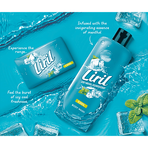 Liril Cooling Mint Soap, 125 g (Buy 3 Get 1 Free) Icy Cool Freshness With 3X Menthol