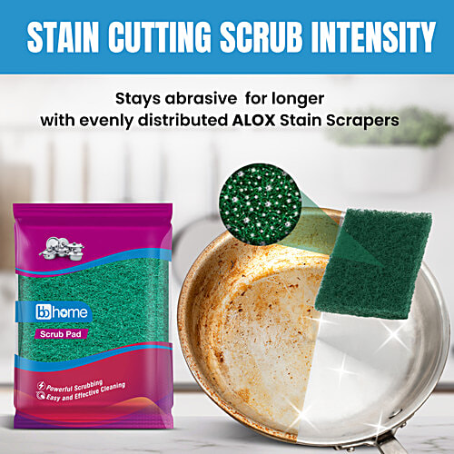 bb home Scrub Pad - Large, 1 pc (7.5 x 10 cm)