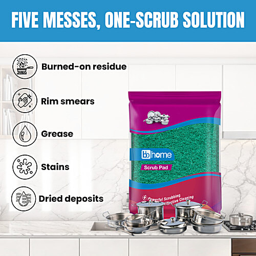 bb home Scrub Pad - Large, 1 pc (7.5 x 10 cm)