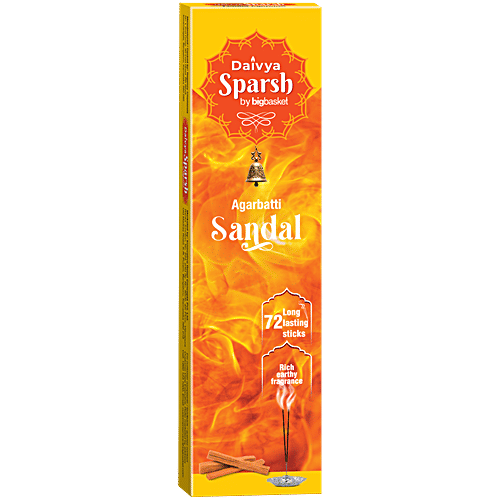 Daivya Sparsh by bigbasket Sandal Agarbatti, 72 pcs  