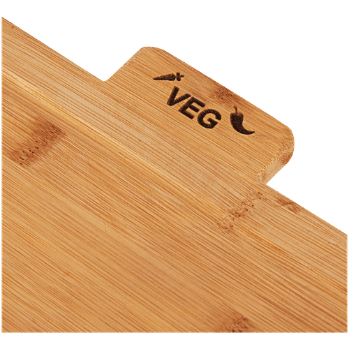 Bamboooz Premium Twin Chopping Board - With Stand, Bamboo Made, 3 pcs