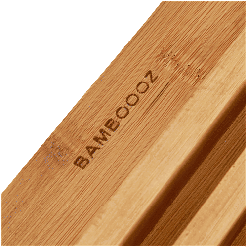 Bamboooz Premium Twin Chopping Board - With Stand, Bamboo Made, 3 pcs