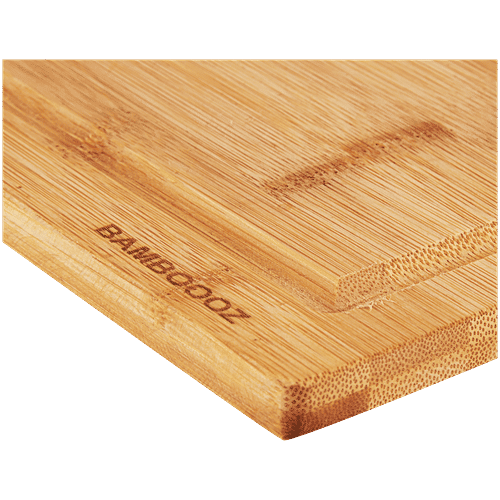 Bamboooz Premium Twin Chopping Board - With Stand, Bamboo Made, 3 pcs