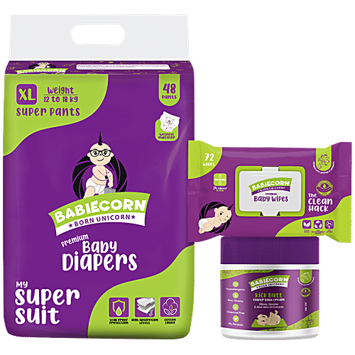 Buy BABIECORN Diapering Essentials ComboBaby Diapers with Wetness