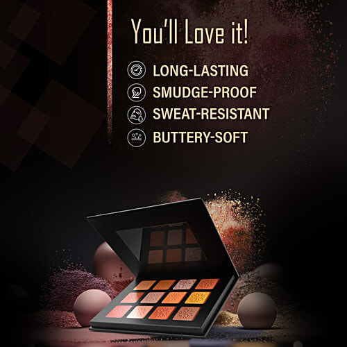 Faces Canada 12-In-1 Starry Eyes Eye Shadow Palette, 16 g Twilight 02 Vegan, No Alcohol, No Paraben