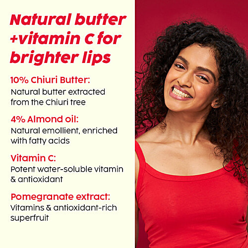 Plix Pomegranate Plump Lips - With Chiuri Butter & Vitamin C, 15 g Puddin’ Mask for Dry Lips, Lightens Dark Lips, Lip Mask for Soft Smooth Lips