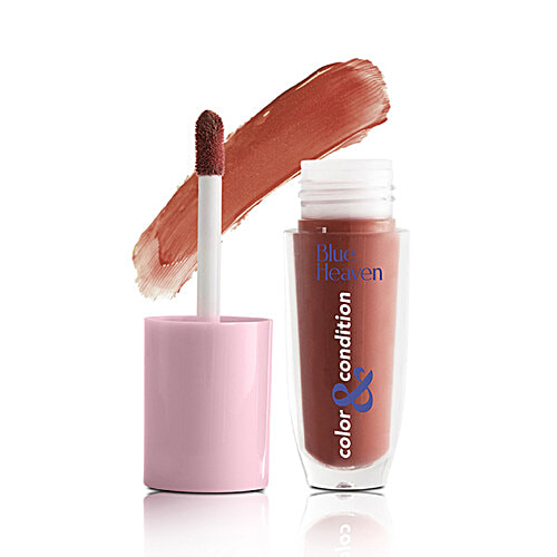 Blue Heaven Color & Condition Tinted Lip Oil, 4.2 ml Glazed Brown 