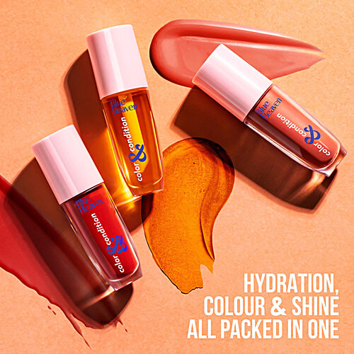 Blue Heaven Color & Condition Tinted Lip Oil, 4.2 ml Glazed Brown 