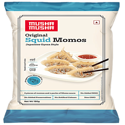 Musha Musha Original Squid Momos, 190 g (8 pcs) 