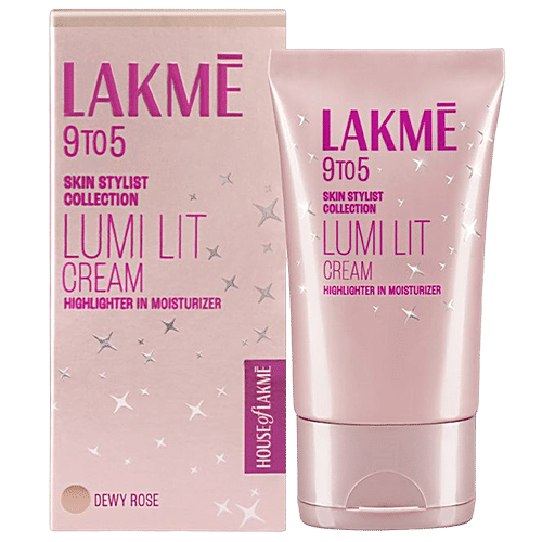 Lakme 9 To 5 Lumi Tint Cream - Highlighter In Moisturizer, 30 g Dew Rose 