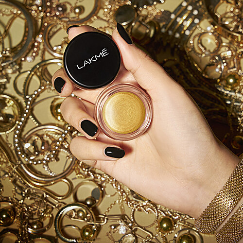 Lakme Absolute Explore Eye Paint, 3 g Glittering Gold Dust High Glitter Pearls for intense shimmer
