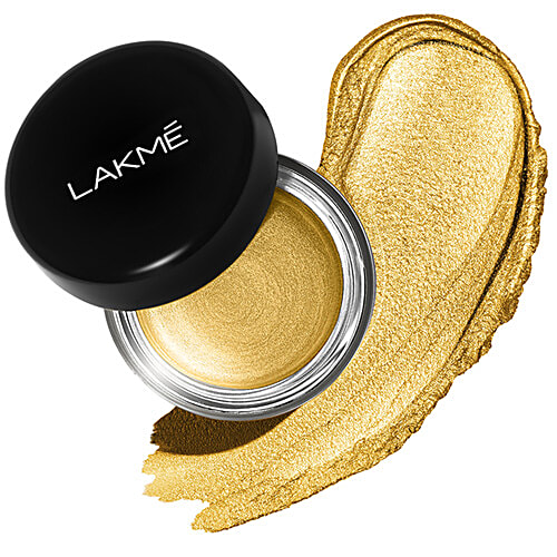 Lakme Absolute Explore Eye Paint, 3 g Glittering Gold Dust High Glitter Pearls for intense shimmer
