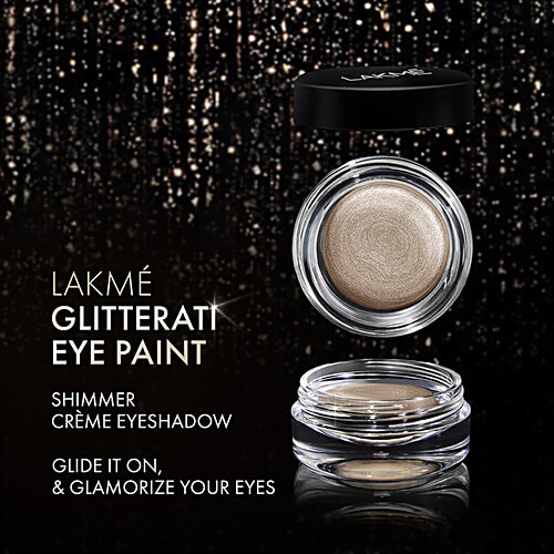 Lakme Absolute Explore Eye Paint, 3 g Champagne Rain High Glitter Pearls for intense shimmer