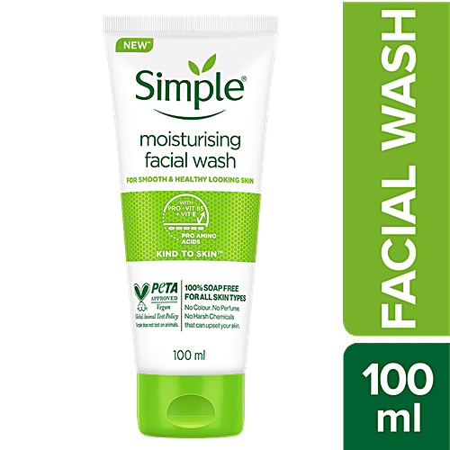 Simple Kind To Skin Moisturising Facial Wash, 100 ml  
