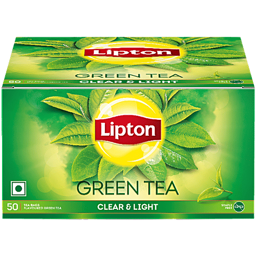Lipton Clear & Light Green Tea, 65 g (50 Bags x 1.3 g Each)