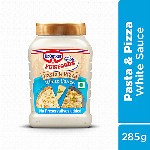 Dr.Oetker FunFoods Pasta & Pizza White Sauce, 285 g  No Preservatives Added