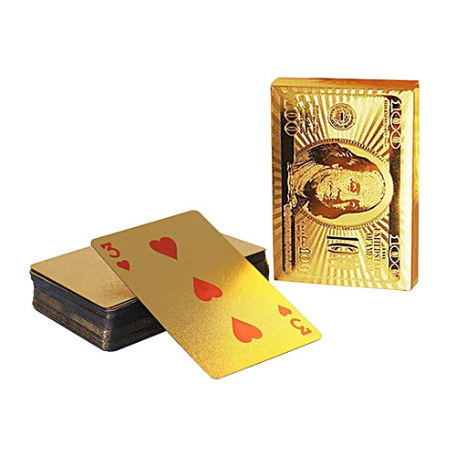 Urban Fest Playing Cards, Bridge Size, Regular Index Golden Premium Plastic Cards Urbanfest, 1 pc  