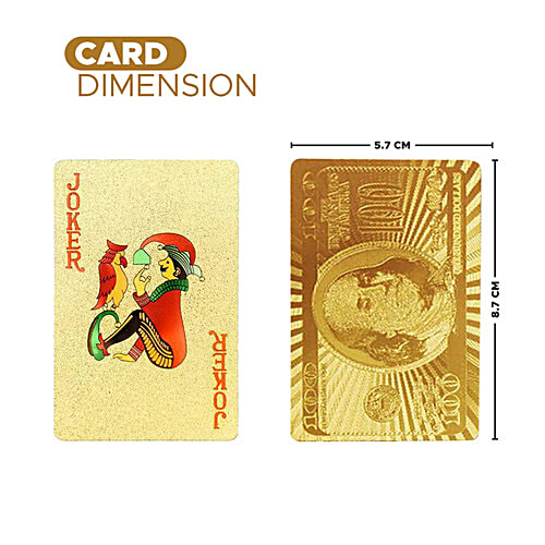Urban Fest Playing Cards, Bridge Size, Regular Index Golden Premium Plastic Cards Urbanfest, 1 pc  