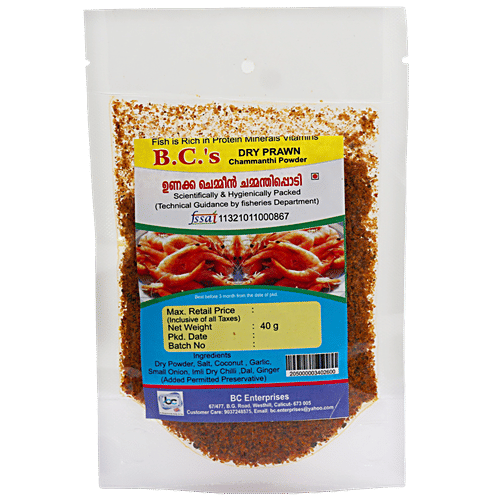 Buy B.C's Enterprises Dry Prawn Chammanthi Powder Online at Best Price