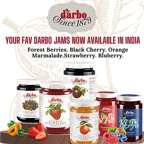 d'arbo Forest Berries Fruit Spread, 450 g Bottle Handcrafted Spread
 Vibrant Flavours
 Natural Goodness