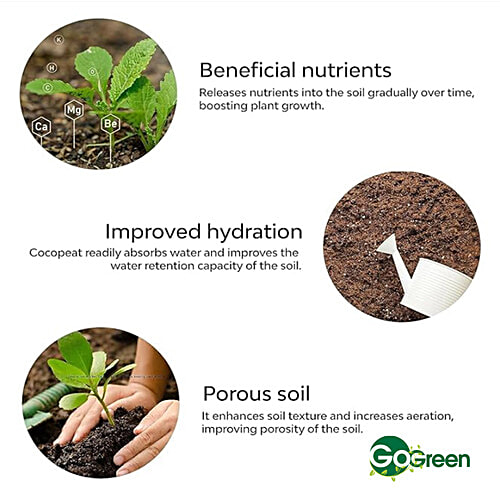 Go Green Coco Peat, 3 kg Pouch 