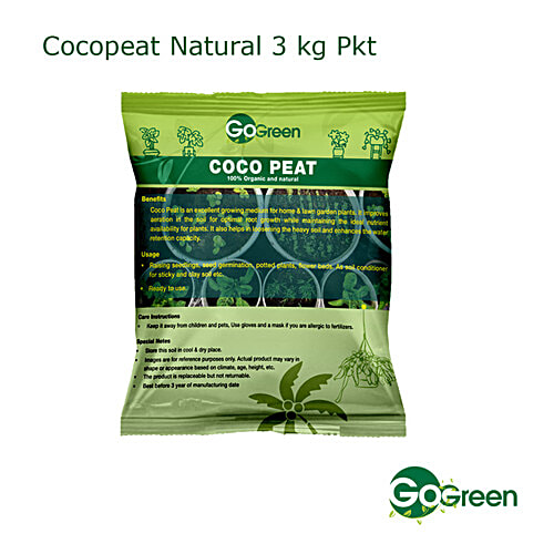 Go Green Coco Peat, 3 kg Pouch 