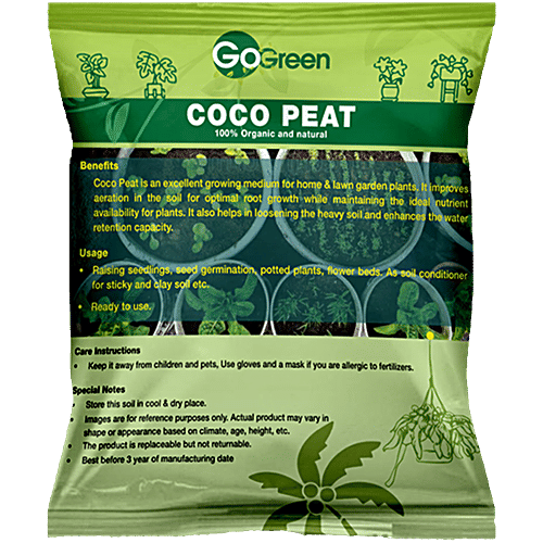 Go Green Coco Peat, 3 kg Pouch 